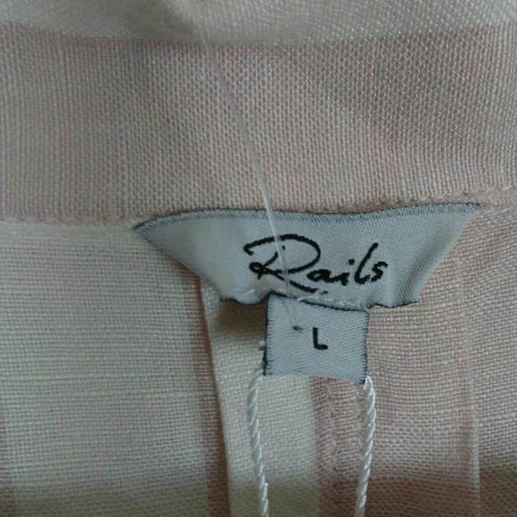 Rails Zuma Petal Striped Button Down Top Size L - Picture 8 of 8